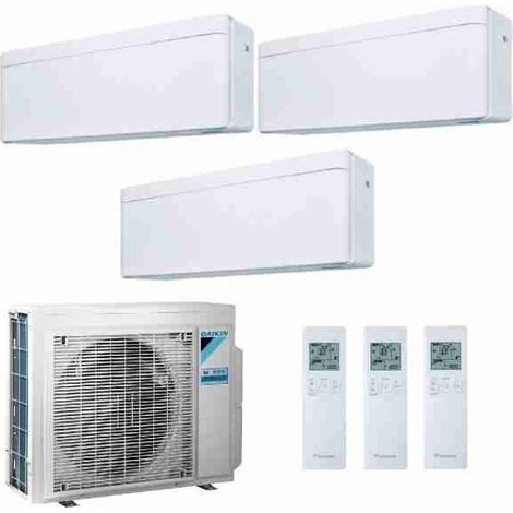 Climatizzatore Condizionatore Trialsplit Daikin Stylish 3MXM52A + FTXA25AW + FTXA25AW+FTXA35AW 9+9+12 9000+9000+12000 BTU modello 2022 wifi incluso