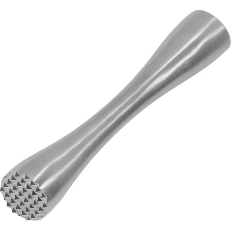 Cocktailstößel aus Edelstahl, lebensmittelecht, ergonomisch, einteilig geschmiedet, langer Griff (1/5)
