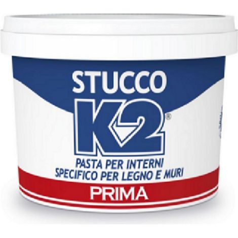 Stucco in pasta colorato "k2" per mobili, infissi e muri -0.5 kg rovere / 12 pezzi (1/2)