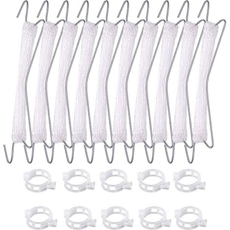 Crochets de suspension pour plants de tomates et de concombres, qualité export, corde de suspension de 10 mètres
