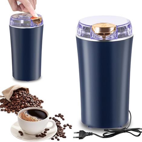 Moulin a Cafe Electrique, 300W Moulin à Café Électrique, Moulin a Graines avec Lames en Acier Inoxydable Coffee, Broyeur Cafe Grain Multifonctionnel pour Grains Épices (1/5)