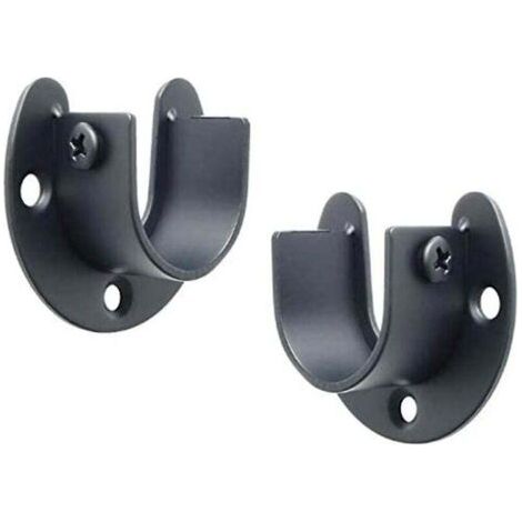 Support de tringle en U en acier inoxydable pour rideau de douche 200 kg (1/3)