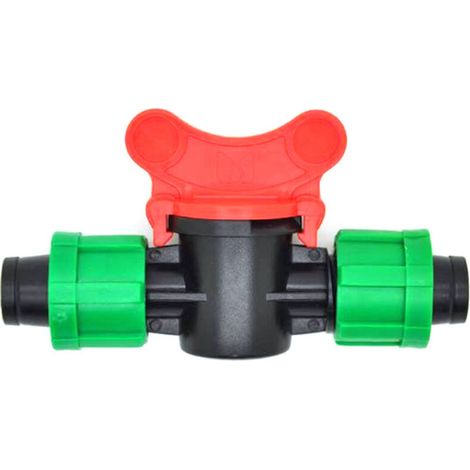 20 pcs 16 mm Irrigation Goutte À Goutte Jardin Tuyau Tuyau Adaptateur Agricole Irrigation Goutte À Goutte Inverseur Vanne Avec Écrou De Verrouillage Pour L'irrigation À Effet De Serre Et Raccords De T (1/4)