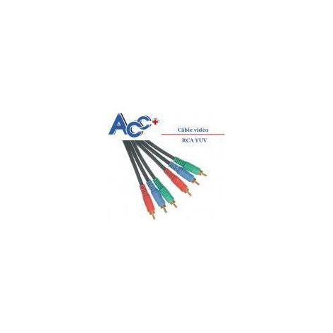 Cordon 3RCA YUV (Komponente) RVB HD 5m