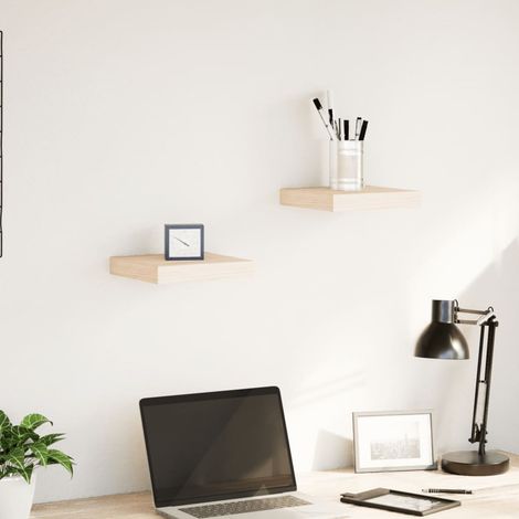 Floating Shelves 2 pcs 23x23.5x4 cm Engineered Wood vidaXL (1/5)