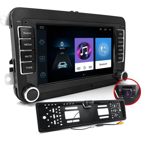 Autorradio 7021A 2/32 GB 2DIN GPS Android 12 VAG Cámara de marcha atrás WiFi (1/5)