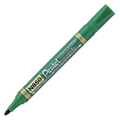 Rotulador permanente Pentel redondo verde N850-D
