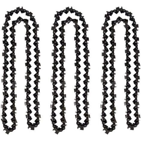VURAHOME - Lot de 3 chaînes de tronçonneuse 50 cm 0.325' 1,5 mm 76 maillons – Rivets traités pour coupe précise – Compatible Timberpro et Hyundai (1/4)