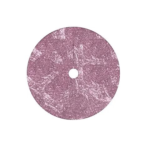Tapis de sapin de Noël à paillettes, tapis de sapin de Noël pailleté avec fermeture velcro, tapis de sapin de Noël pailleté pour petites décorations de sapin de Noël, réutilisable (1/5)