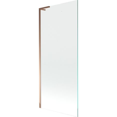 Paravent de bain Mexen Next L à 1 battant 80 x 150 cm, transparent, or rose - 895-080-000-03-00-60 (1/5)