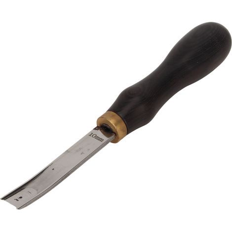 Lederabschrägmesser mit Holzgriff, ein Werkzeug zum Trimmen und Veredeln von Kanten, für Lederwaren und Lederarbeiten. (1/5)
