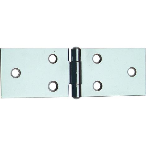 Langes Edelstahlscharnier Art. 122 Zoll mm. 80 H(40+40)x31 fester Stift 12 Stk.-Ruheraum (1/3)