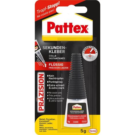 Pegamento instantáneo Pattex präzision impermeable secado rápido (1/2)
