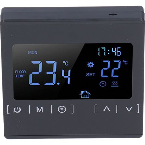 Thermostat tactile à double contrôle de température 16 A pour chauffage au sol électrique, thermorégulateur AC85V-240V (1/5)