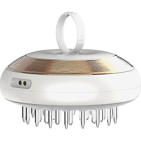 Peigne de massage EMS à guide infrarouge, instrument d'importation de liquide capillaire, appareil de médecine pour cuir chevelu, soins au peigne de massage, or blanc (1/5)