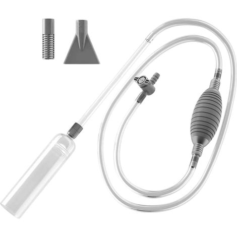 Générique Aspirateur De Gravier pour Aquarium – Siphon, Changeur d'eau Manuel, Outil De Nettoyage D'aquarium, Siphon De Gravier De Substrat pour Tortue Betta, Entretien du Réservoir d'eau Salée, (1/5)