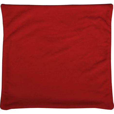 Stof - Housse de Coussin - Taille 40x40 cm - 100% Polyester - Couleur Rouge - Modèle Doudou - Linge de Lit pour Maison - Lavage à 30° (1/2)