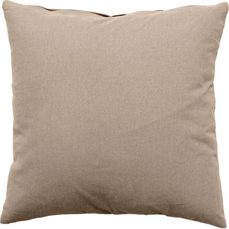 Coussin Déco Uni Déhoussable "Panama" 60x60cm Naturel