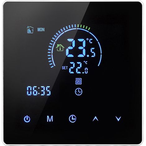 Intelligenter 3500-W-Thermostat, Temperaturregler 5–60 °C, Fernbedienung per Tuya-App, LCD-Display, AC 90–240 V, Standardausführung (1/5)