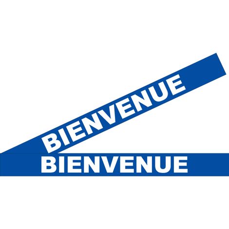 Lot 2 bandes 100mm x 1m - Bienvenue Bleu - 4641737 (1/2)