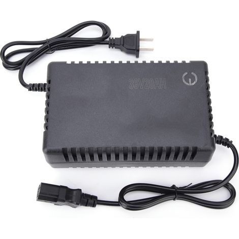 Chargeur portable 36V 20AH 2.5A avec indicateur de charge pour vélo électrique, compatible prise 220V (1/5)
