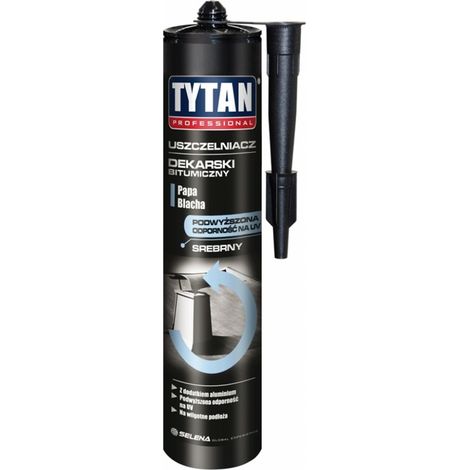 Sellador bituminoso para techos, titanio, 280 ml, negro - SIL DEK T C