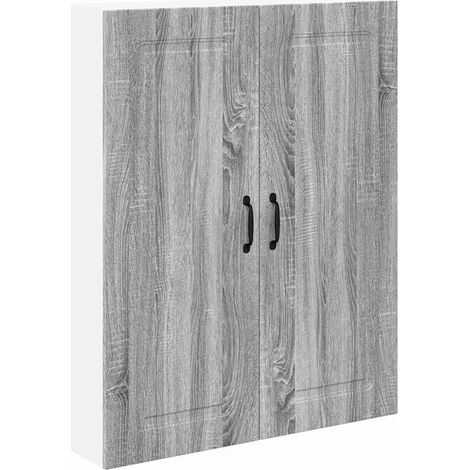 Meuble mural de cuisine，Armoire de cuisine avec porte Gris Sonoma 80 x 31 x 100 cm CFW54440 (1/5)