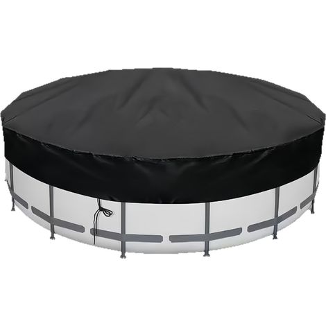 lona redonda (6 pies) para piscinas elevadas, estanques de almacenamiento o trampolines – Impermeable, resistente al polvo y a la nieve. (1/5)