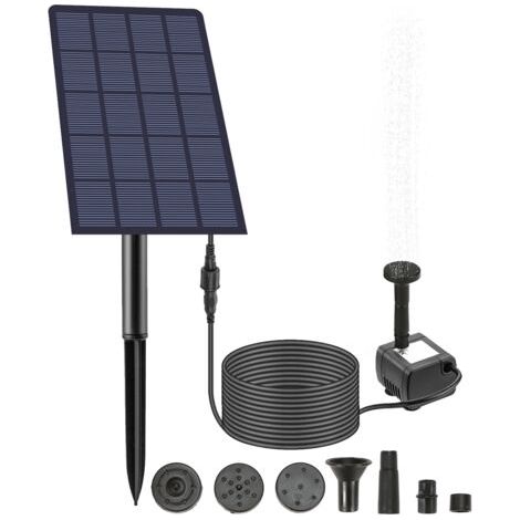 Pompe Solaire pour Bassin 2,5 W Aérateur Solaire de Bassin Pompe a Air Bassin Pompe Bassin Solaire Aérateur d'aquarium Aérateur de Pêche pour Bassin Jardin Bassin Pêche en Plein Air Extérieurs