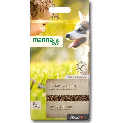 Manna Bio Rasendünger 5 kg Dünger Biodünger Ökodünger Naturdünger Bodenaktivator