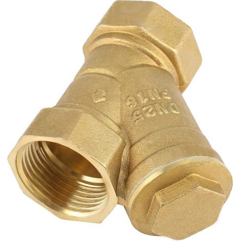 Filtre a Tamis en Laiton, 1" BSPP Forme de Y Crépine en Laiton Connecteur Femelle pour la Séparation de l' (1/5)