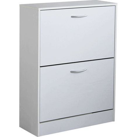 Scarpiera da interno a 2 ante in legno Cristel - DarkGrey (1/5)