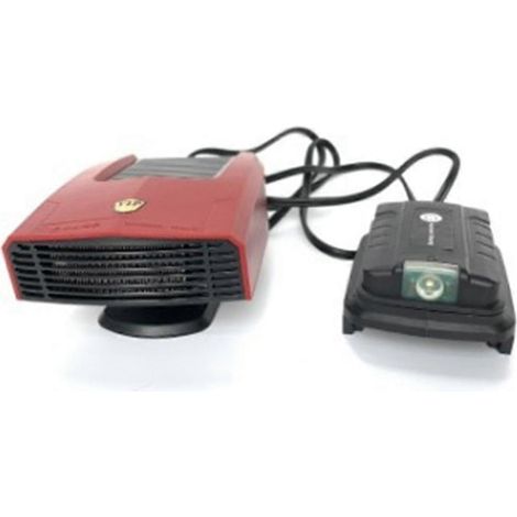Chauffage de voiture, dégivrage du vent chaud et froid, désembuage de la neige, adaptateur à double Ports USB 360 pour batterie 18v rouge (1/5)