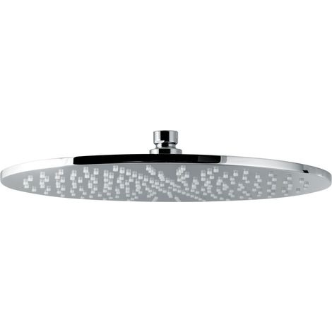Vema Round Brass Shower Head 300mm Diameter - Chrome (1/2)