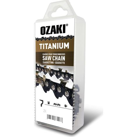 "Chaîne OZAKI semi carrée, 3/8"" .050 (1,3mm) low pro, induction titane  - 44 entraîneurs"
