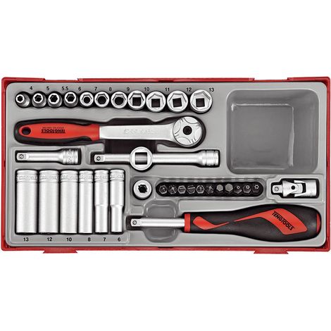 Teng Tools TT1435 1"-Steckschlüsselsatz mit Vierkantschaft