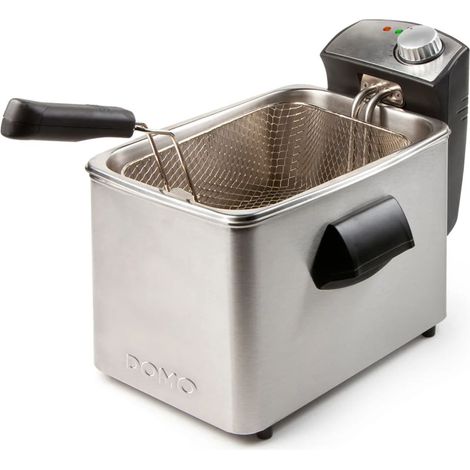 friggitrice 4l 3000w inox/nero - DO458FR - Domo (1/4)