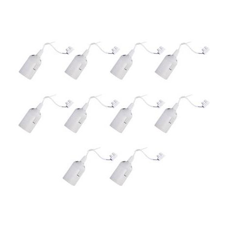 LEDmaxx casquillo bombilla E27 blanco 230 V plástico