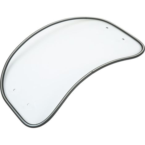 Pare-brise ovale transparent pour moto, aileron avant, déflecteur d'air, protection, adaptable à tous les modèles (1/5)