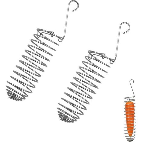 Vogelfutterhäuschen aus Edelstahl – 2er-Set – Silber (1/4)