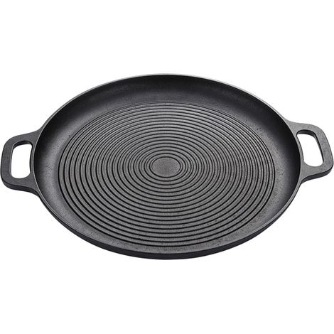 Pre-Seasoned Round Dual-Handle Cast Iron Grill Pan