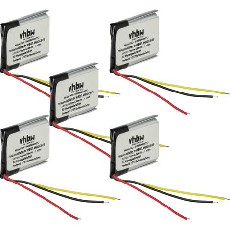 vhbw 5x Batterie compatible avec Jabra Engage 75 65 casque audio, écouteurs sans fil (290mAh, 3,8V, Li-ion) (1/5)