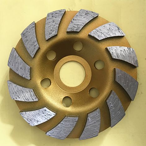 Disque de meulage en métal 1 pièce pour meuleuse d'angle, pour marbre, pierre et béton, disque de 100 mm pour le polissage des sols. (1/4)