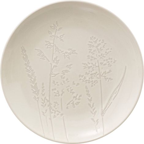 Assiette à dessert ELSA, en grès, motif de fleurs des champs, Ø 19 cm