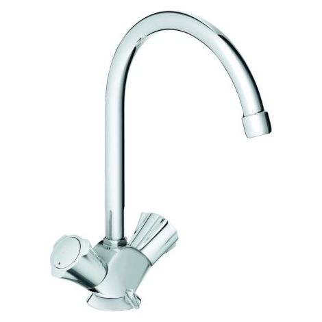 Mitigeur d’évier à 2 poignées Grohe Costa, basse pression, chromé (1/3)