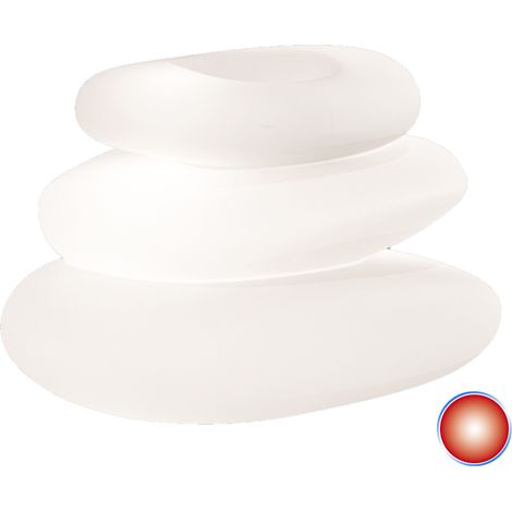 Vase Lampe Einrichtungszubehör in Harz 75X62X47 h Mod. Eden Pot Bright Rote Lampe