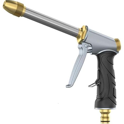Pistolet à eau haute pression, pistolet pulvérisateur goutte d'eau, lance de jardin en laiton pour tuyau, buse de nettoyage, accessoire pour nettoyeur haute pression électrique, outil de lavage (Coule (1/4)