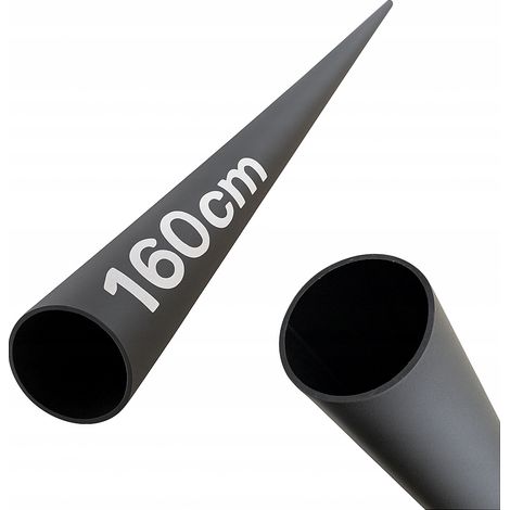 Tube en acier - 160 cm - Ø 19 mm - Noir - Résistant - Idéal pour garde-corps