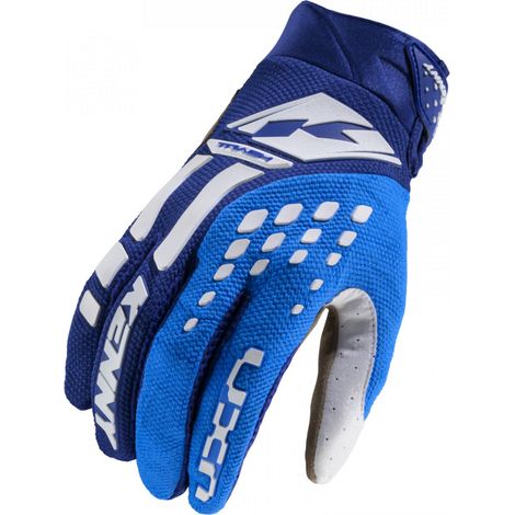 Gants de cross/enduro Track Blue pour enfants - Taille S Bleu/Blanc (1/2)