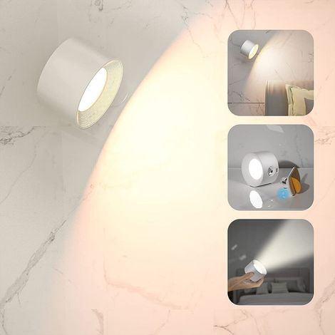suspensions d'éclairage intérieur-Lampe de Cabinet USB rechargeable 4,5W avec Batterie intégrée 2000mAh – Lumière d'ambiance pour Chambre et Armoire (1 Pièce) (1/4)